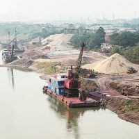 重庆江北区长江支流多处砂石码头集体转型升级改造提升货运能力