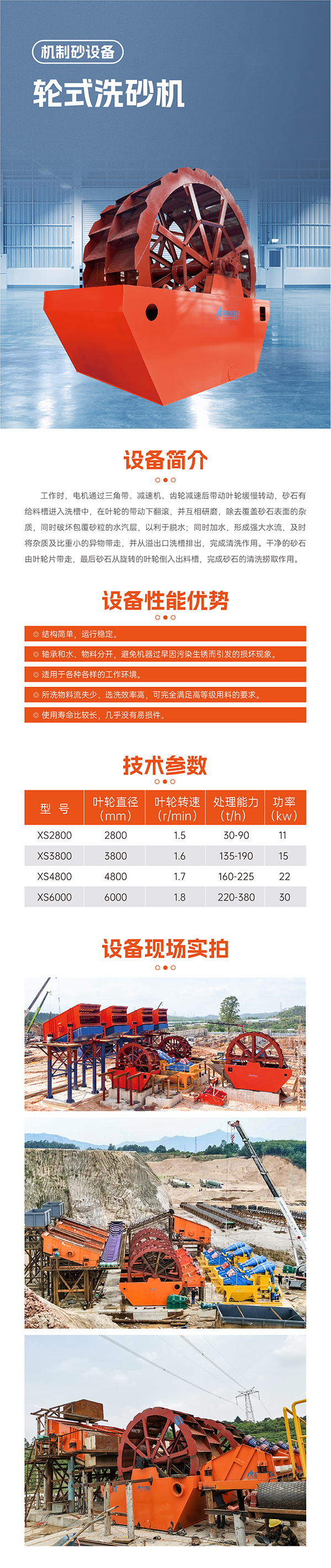 华宝矿机轮式洗砂机设备技术蚕食