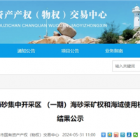超17.5元/方！福建漳州国企近3亿元竞得储量超1900万方海砂矿